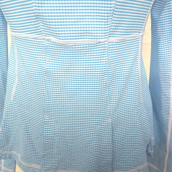 Lululemon Blue White Knit Jacket - Picture 3 of 5